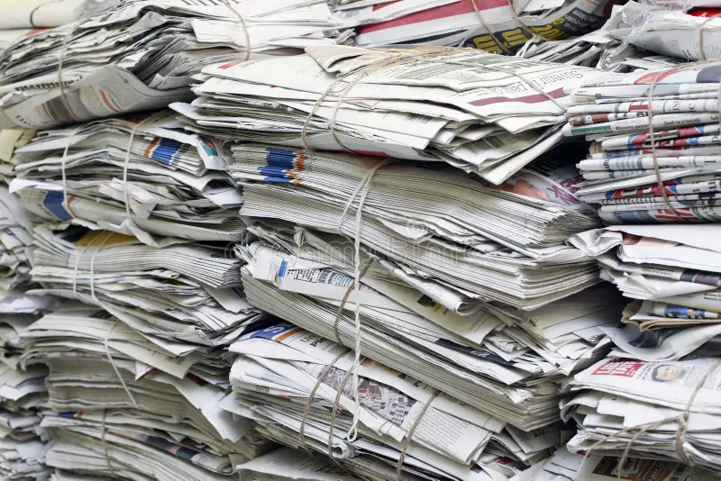 Newspaper Book Scrap